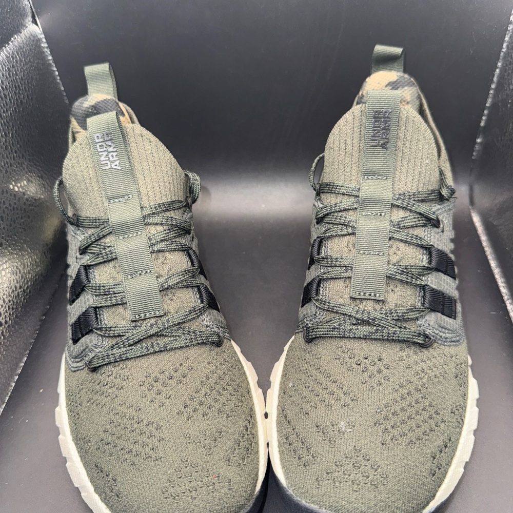 Size 7.5 - Under Armour Project Rock 3 Baroque Green Camo Wmns, Clean, No Box